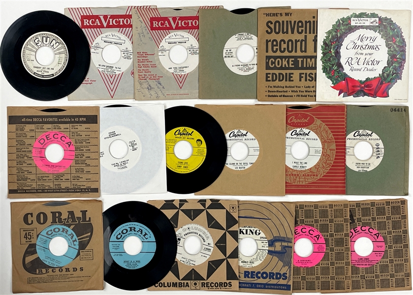 1950s and 1960s NOT FOR SALE 45s (30) and 78s (14) Collection All Marion Keisker (Sun Records) FILE COPIES 