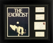 <em>The Exorcist</em> Signature Display Incl. Linda Blair, Ellyn Burstyn, Max Von Sydow and Author William Peter Blatty (JSA)