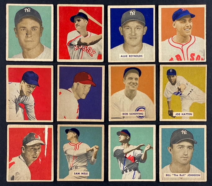 1949 Bowman Baseball Card Collection of 81 with Hall of Famers