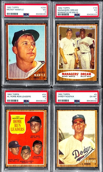 1962 Topps Baseball Complete Set (598)