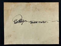 Robert Ripley Signature with "Believe it or Not" Inscription (JSA)