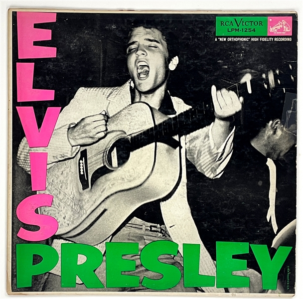 1956 <em>ELVIS PRESLEY</em> LP (LPM-1254) - Elvis Debut Record! - Dark Pink Cover Variation