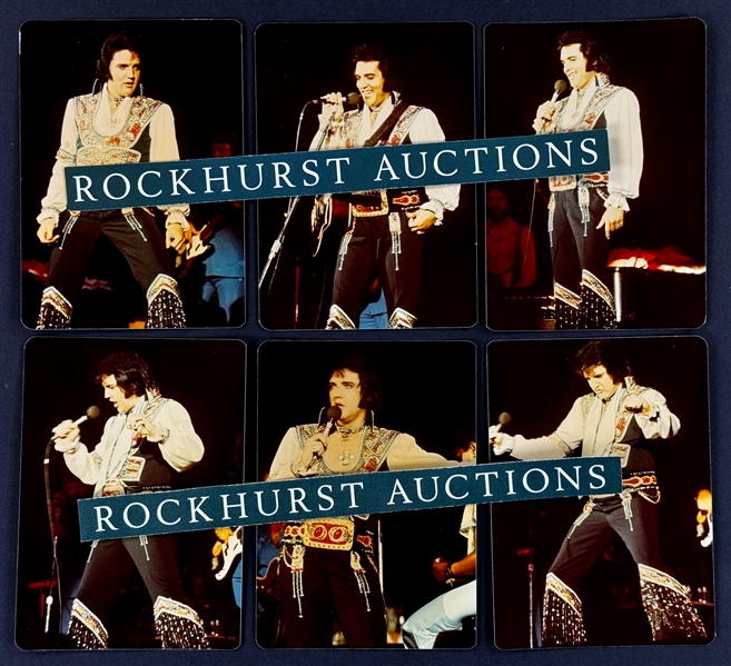 1975 Collection of 10 Photographs of Elvis Presley Performing His Evening Concert on July 19, 1975, at Nassau Veteran Coliseum in Uniondale, NY