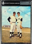 1964-66 Yankees Requena Photos Roger Maris/ Mickey Mantle - BGS MINT 9