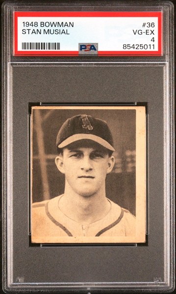 1948 Bowman #36 Stan Musial - PSA VG-EX 4