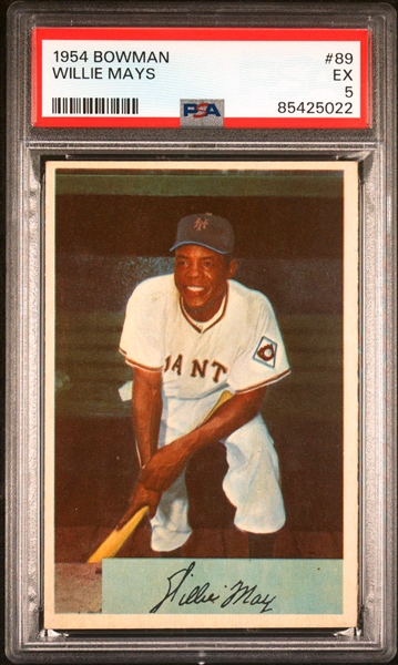 1954 Bowman #89 Willie Mays - PSA EX 5