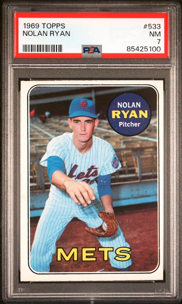 1969 Topps #533 Nolan Ryan - PSA NM 7