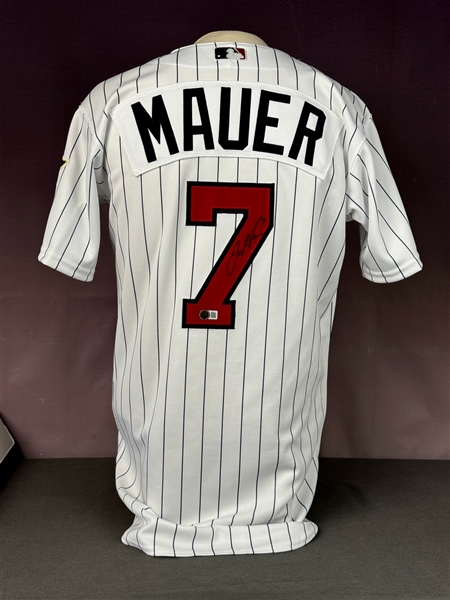 2005 Joe Mauer Signed Minnesota Twins Home Jersey (Beckett Authentic)