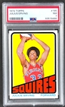 1972 Topps #195 Julius Erving Rookie Card - PSA NM 7