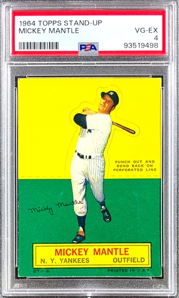 1964 Topps Baseball Stand Ups Mickey Mantle  - PSA VG-EX 4