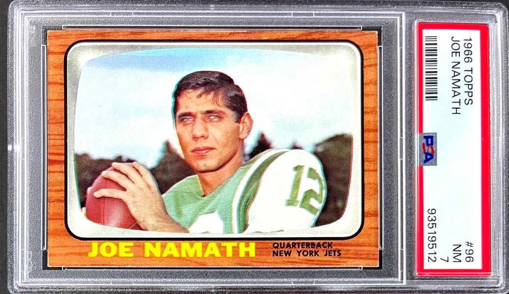 1966 Topps Football #96 Joe Namath - PSA NM 7