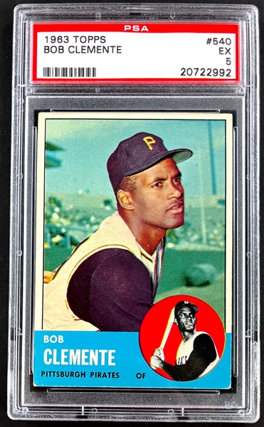 1963 Topps #540 Bob Clemente - PSA EX 5