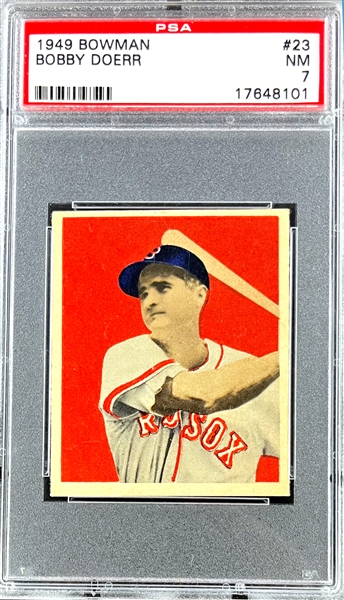 1949 Bowman #23 Bobby Doerr - PSA NM 7