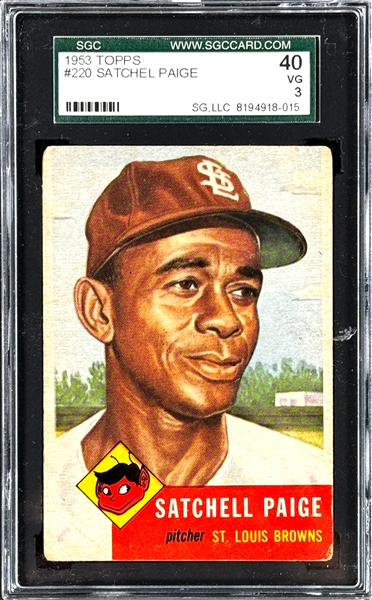 1953 Topps #220 Satchel Paige - PSA VG 3