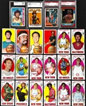 1960s - 1980s Topps Basketball Hall of Famer Collection of 26 Incl. 3 Graded Cards