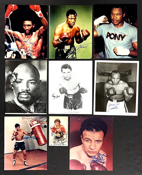 Boxing Champions Signed Photo Collection of 32 Incl. Joe Frazier, Larry Holmes and Others (Beckett Authentic)