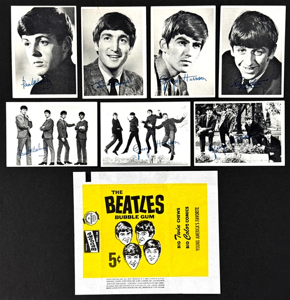 1964 Topps Beatles Black & White Series 1, 2 & 3 Complete Sets (3) Plus Wrapper