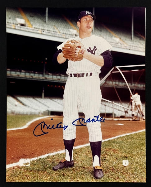 Mickey Mantle Signed 8x10 Photo - Autograph Grade 10 by Beckett Authentic