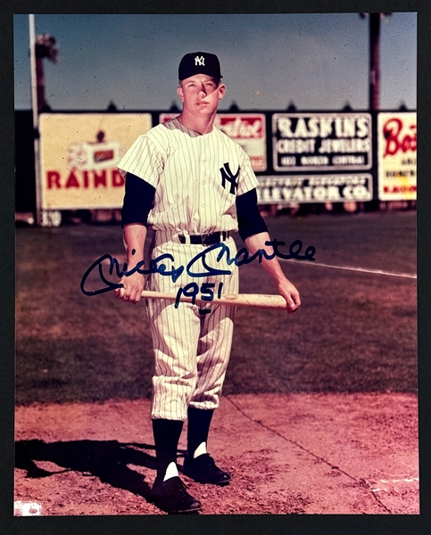 Mickey Mantle Signed 8x10 Photo (Beckett Authentic)