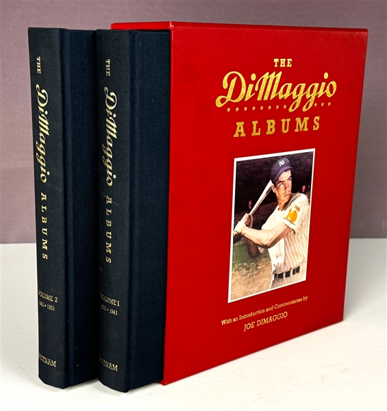 Joe DiMaggio Signed Two-Volume Hardcover Books Slipcase Set <em>The DiMaggio Albums</em> (Beckett Authentic)