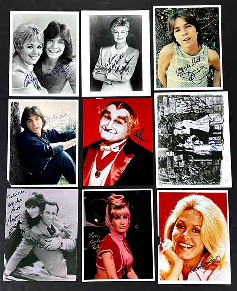 Classic TV Signed 8x10 Collection (11) Munsters, Partridge Family, Bewitched, Brady Bunch and Others (Beckett Authentic)