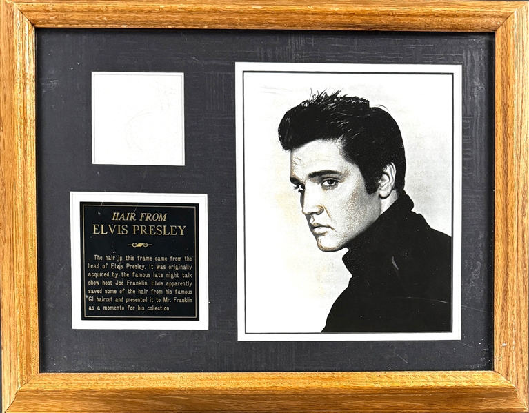 A Lock of Elvis Presley Hair with Provenance from Legendary New York Talk Show Host Joe Franklin (University Archives LOA)