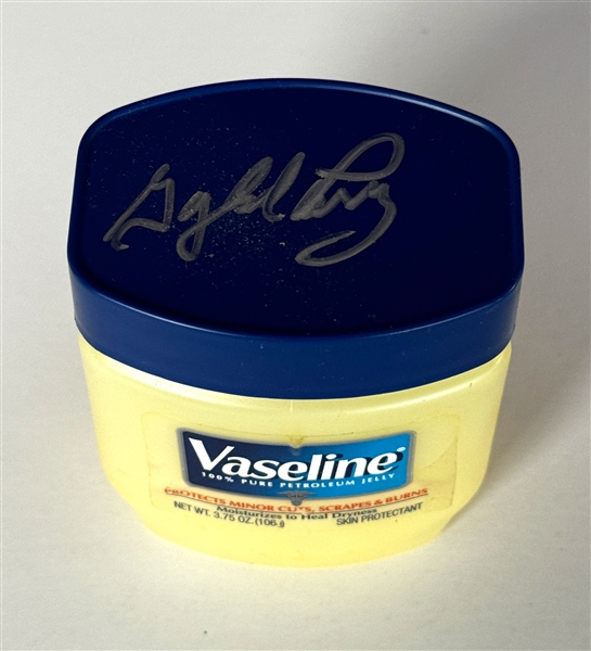 Gaylord Perry Signed Tub of Vaseline (Beckett Authentic)