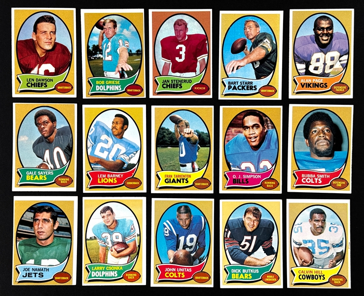 1970 Topps Football Complete Set (263)