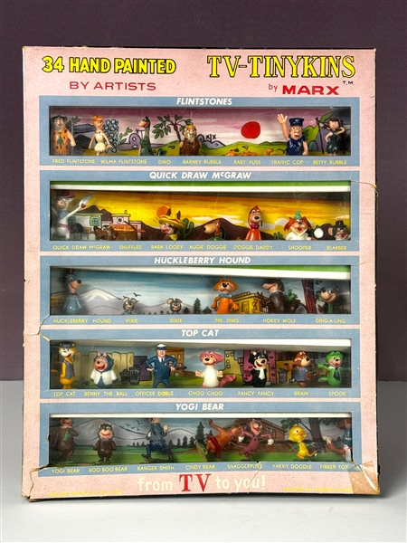 1961 TV-Tinykins by MARX Complete Set of 34 in Original Box - Rare