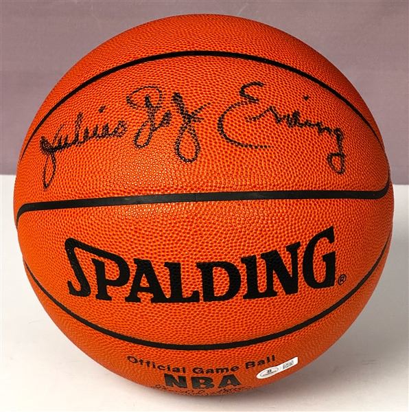 Julius Erving “Dr. J” Signed Spalding NBA Basketball (Beckett Authentic)