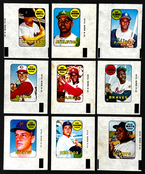 1969 Topps Decals Complete Set (48)