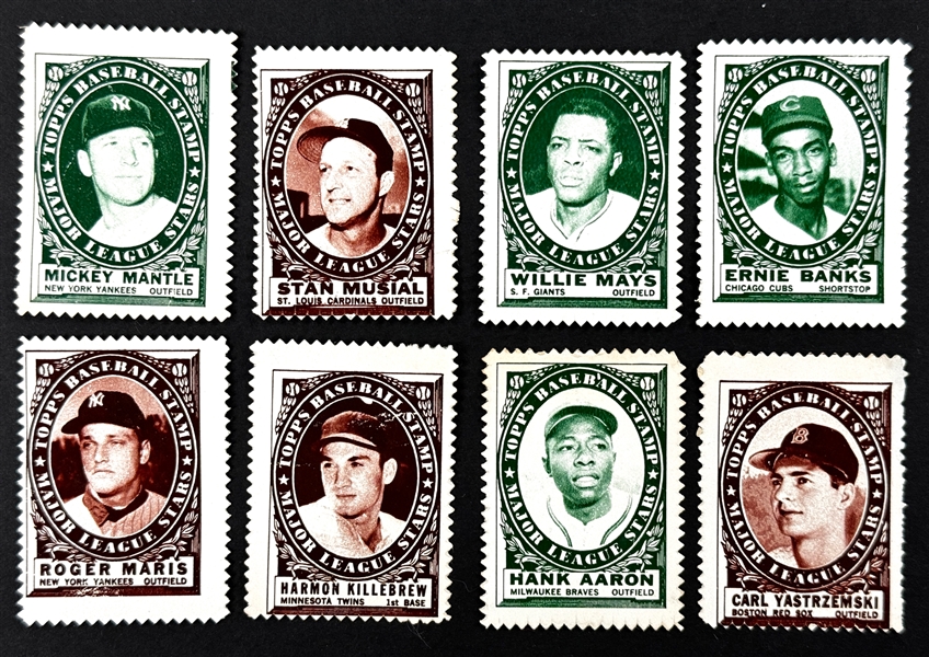 1961 Topps Stamps Complete Set (208)