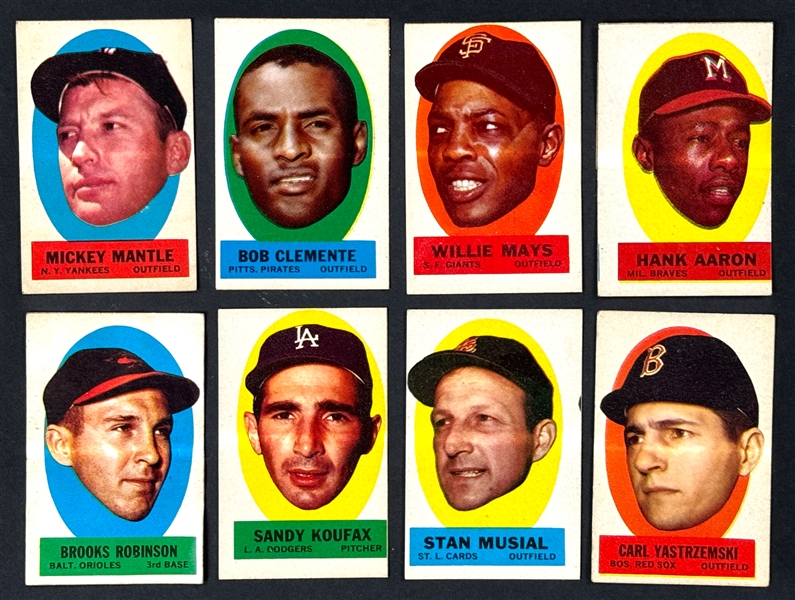 1963 Topps Baseball Peel Off Complete Set (46)