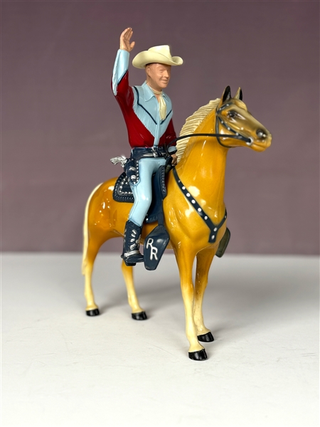 1950s Roy Rogers <em>The Roy Rogers Show</em> Western Hartland Statue - Incl. Complete Accessories