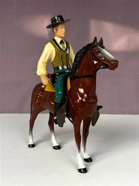 1950s "Wyatt Earp" <em>The Life and Legend of Wyatt Earp</em> Western Hartland Statue - Incl. Complete Accessories