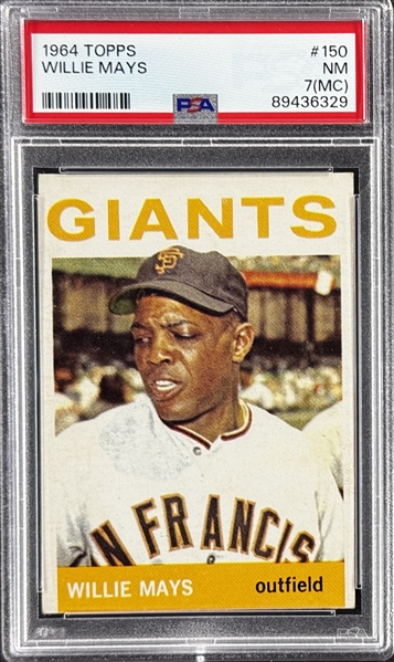 1964 Topps #150 Willie Mays - PSA NM 7 (MC)