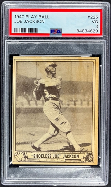 1940 Play Ball #225 Joe Jackson - PSA 3