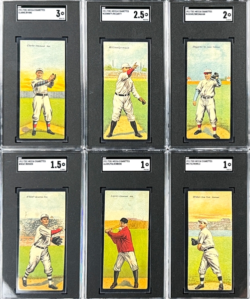 1911 T201 Mecca Double Folders Collection (21) Incl. Seven SGC-Graded Hall of Famers