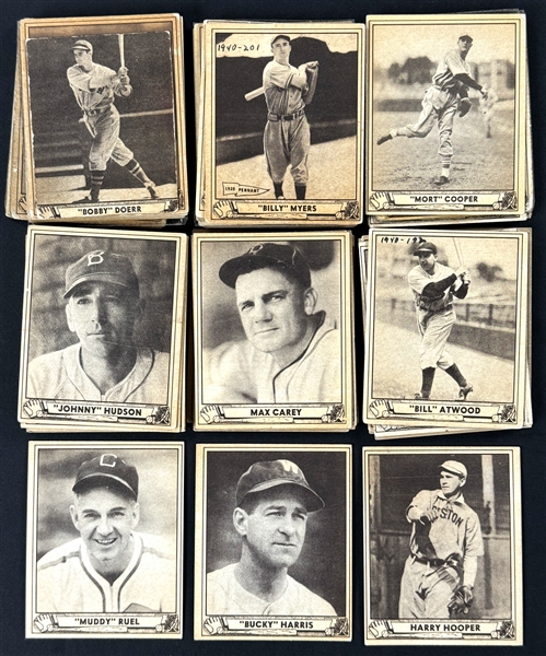 1940 Play Ball Baseball Collection (70) Incl. 7 High Num. Hall of Famers