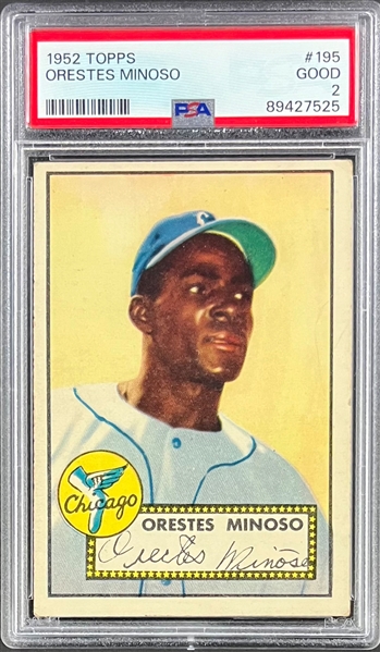 1952 Topps #195 Orestes Minoso - PSA GD 2