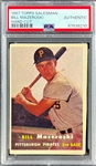 1957 Topps "Salesman Sample" Bill Mazeroski - PSA Authentic