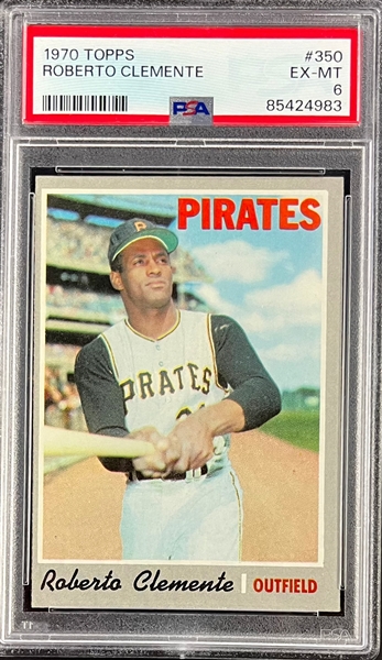 1970 Topps #350 Roberto Clemente - PSA EX-MT 6