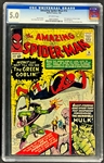 The Amazing Spider-Man #14 (Marvel, 1964) CGC VG/FN 5.0 - First Appearance of The Green Goblin!