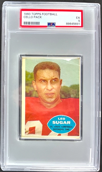 1960 Topps Football Unopened Cello Pack - PSA EX 5