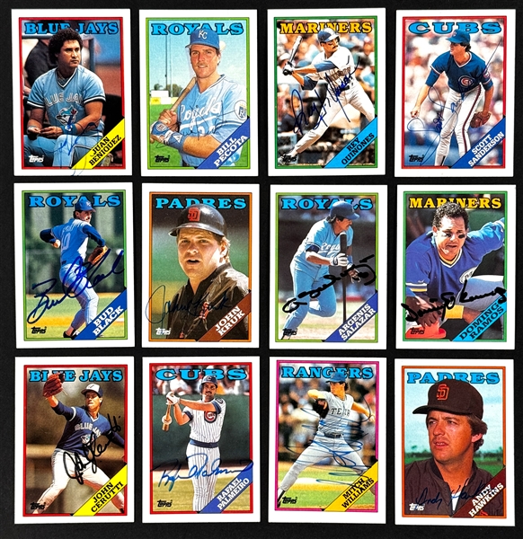 1988 Topps Signed Baseball Card Collection (194)