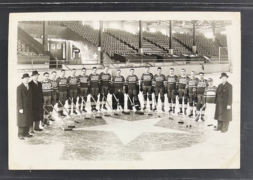 1936-37 Syracuse Stars Calder Cup Champions Oversized 10x14 Team Panoramic Photo