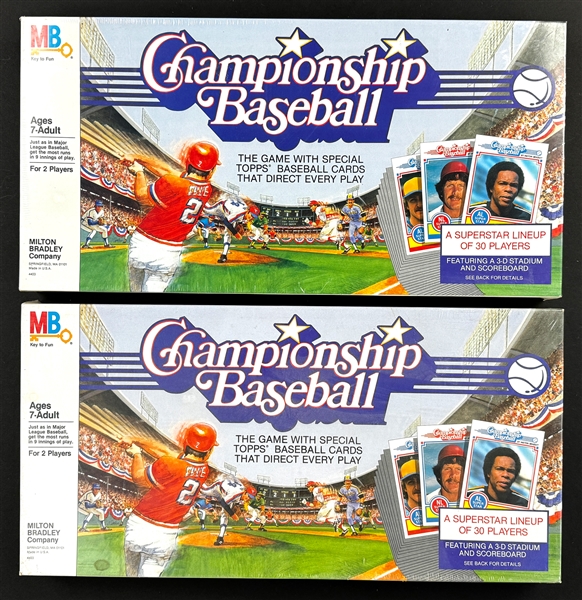 1984 Milton Bradley "Championship Baseball" Board Games (2) MINT IN BOX!