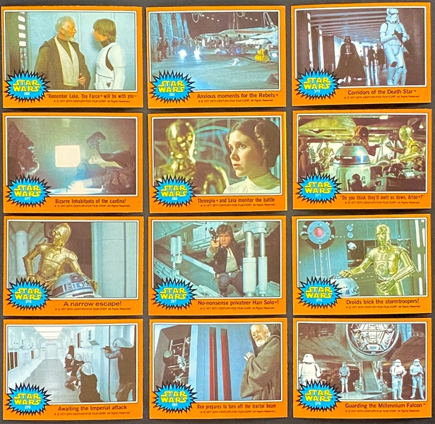 1977 Topps Star Wars Series 5 (Orange) Complete Set (66) Plus Sticker Set (11)