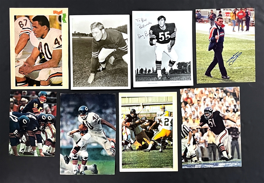 Chicago Bears Stars Signed 8x10 Color Magazine Photos Collection (11) Incl. Butkus, Ditka, Sayers and Others (Beckett Authentic)