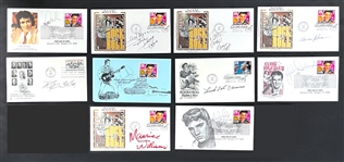 Elvis Presley Bandmembers and Friends Signed FDCs (11) (Beckett Authentic)